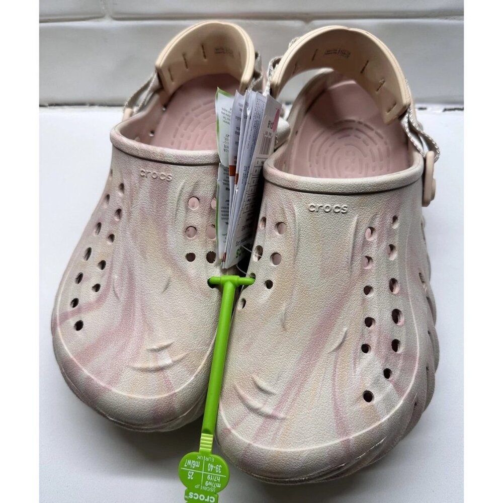 NWT Crocs Echo Marbled Clog Slip On Sandal Quartz Size Mens 6 Womens 8 - Picture 2 of 7